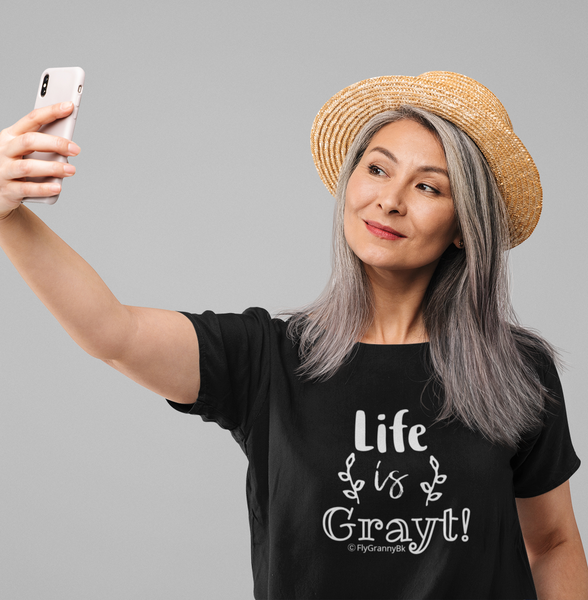 Life is Grayt Short-Sleeve Black T-Shirt